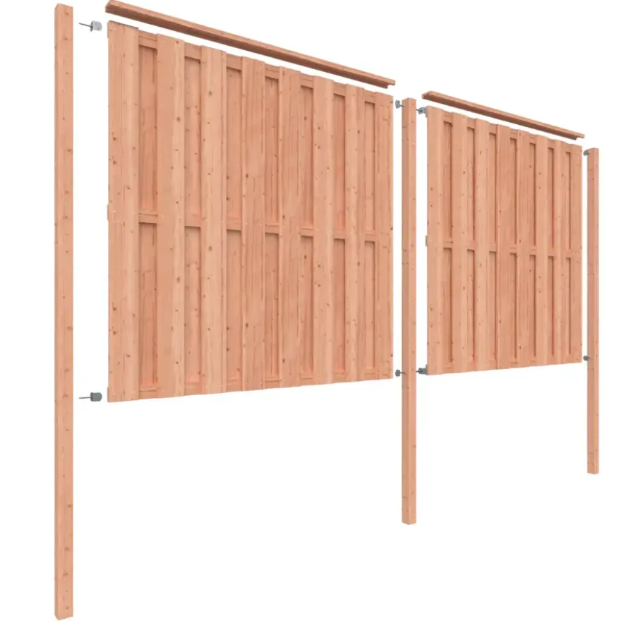 Schutting startpakket Douglas hout 3,8 m lang