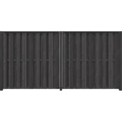 Schutting startpakket Royal grenen hout antraciet 3,8 m lang