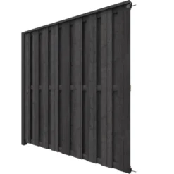Schutting volgpakket Royal grenen hout antraciet 1,9 m lang
