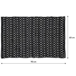 Sealskin badmat boho 60x90cm zwart