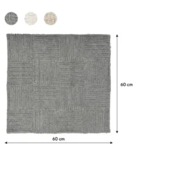 Sealskin badmat reverse 60x60cm grijs