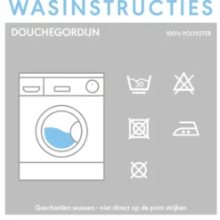 Sealskin Blossom douchegordijn rood 180 x 200 cm
