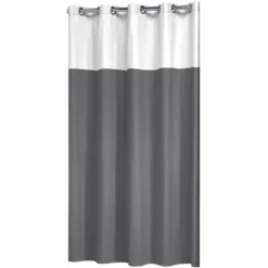 Sealskin Double douchegordijn grijs 180 x 200 cm