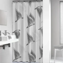 Sealskin douchegordijn birds 180x200cm zwart/wit