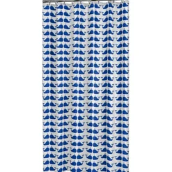 Sealskin douchegordijn whale 180x200cm blauw