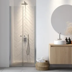 Sealskin pendeldeur voor douche nis chroom 100 x 200 cm