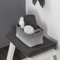 Sealskin Speckles mandje textiel grijs
