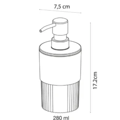 Sealskin Zeepdispenser Brave donker groen 380 ml vrijstaand
