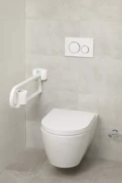 Secucare wc-rolhouder tbv wc-beugel premium opklapbaar wit