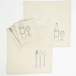 Servet beige 4 stuks - l40xb40cm