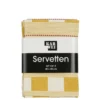 Servet block oker 4 stuks - l40xb40cm