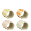Servetring roze oranje geel licht groen - l5,5xb5,5xh5cm