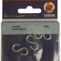 S-haak verzinkt 3 mm 4 stuks