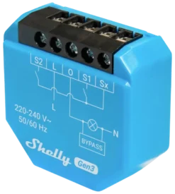 SHELLY 1L Gen3 slimme schakelaar WiFi (2-draads) Online