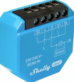SHELLY 1L Gen3 slimme schakelaar WiFi (2-draads) Online