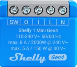 SHELLY 1 Mini Gen4 slimme schakelaar WiFi Clearance
