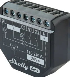 SHELLY 2PM Gen4 slimme schakelaar & energiemeter WiFi (2-kanaals) Best