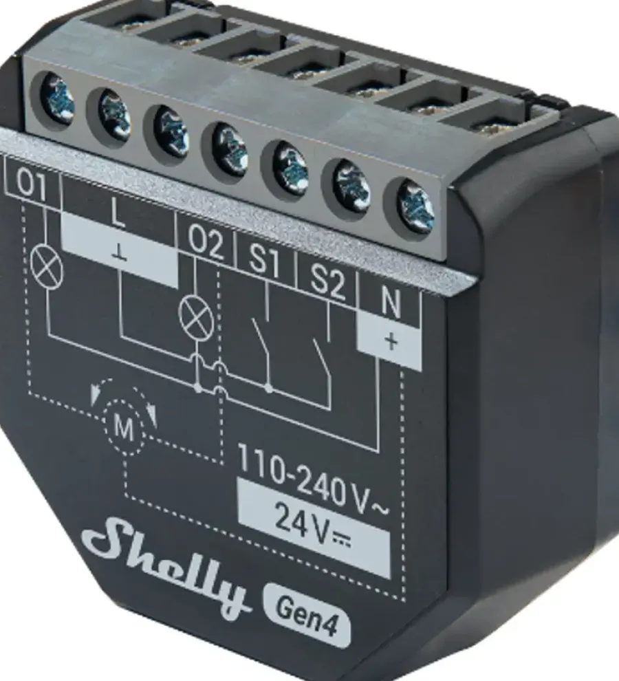 SHELLY 2PM Gen4 slimme schakelaar & energiemeter WiFi (2-kanaals) Best