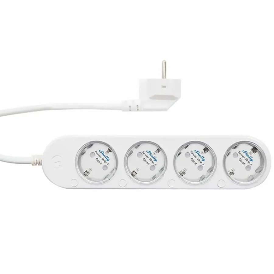 SHELLY Power Strip 4 Gen4 slimme stekkerdoos & energiemeter WiFi Zigbee Matter wit (4-kanalen) New