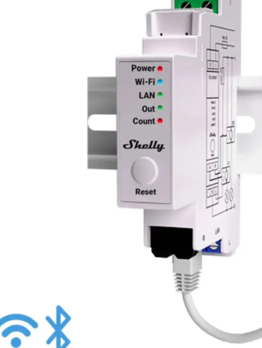 SHELLY Pro EM-50 slimme energiemeter WiFi Bluetooth DIN-rail (2-kanalen) Discount