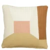 Sierkussen bruin patchwork - l45xb45xh10cm