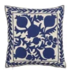 Sierkussen granaatappel blauw - l45xb45xh10cm
