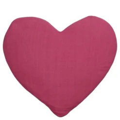 Sierkussen hart donker roze - l50xb45xh8cm