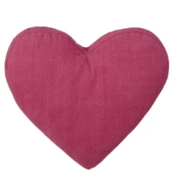Sierkussen hart donker roze - l50xb45xh8cm