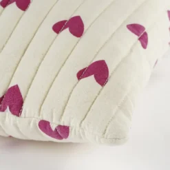 Sierkussen hart fuchsia - l45xb45xh10cm