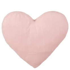 Sierkussen hart licht roze - l50xb45xh8cm