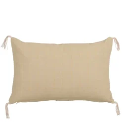 Sierkussen ruit licht bruin - l55xb35xh10cm