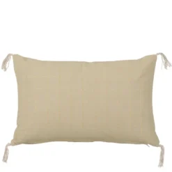 Sierkussen ruit licht bruin - l55xb35xh10cm