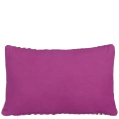 Sierkussen streep fuchsia - l55xb35xh10cm