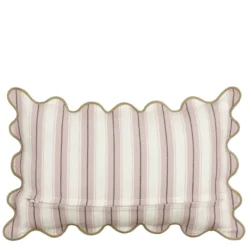 Sierkussen strepen licht roze - l55xb35xh10cm