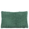 Sierkussen tufted groen - l55xb35xh10cm