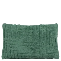 Sierkussen tufted groen - l55xb35xh10cm
