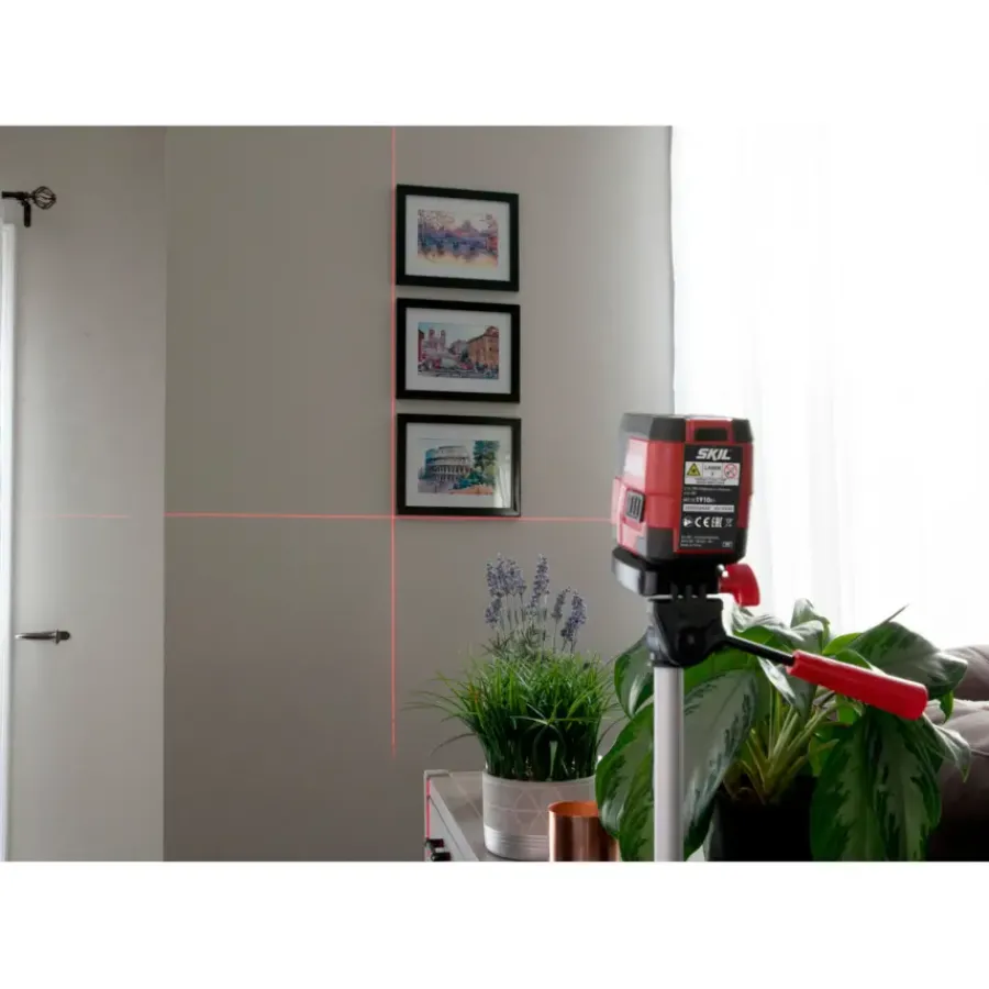 SKIL kruislijnlaser 15m 1910AA Li-ion accu – incl. USB lader en klem Discount