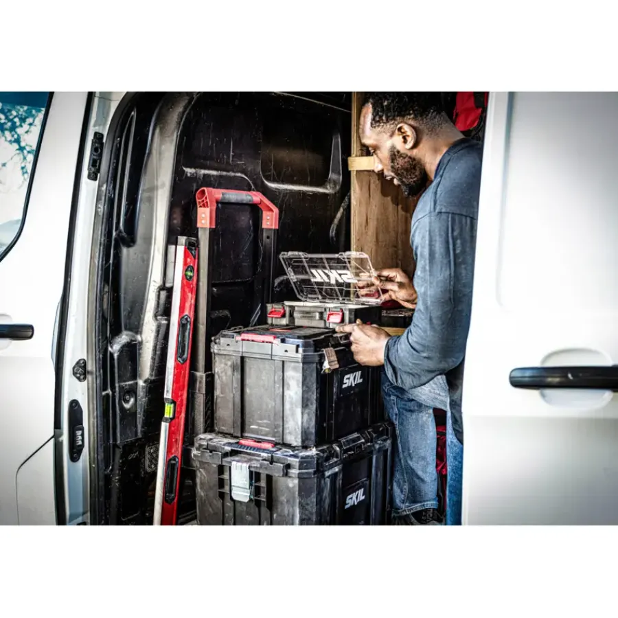 SKIL Middelgrote stapelbare gereedschapskoffer met universele insert Hot
