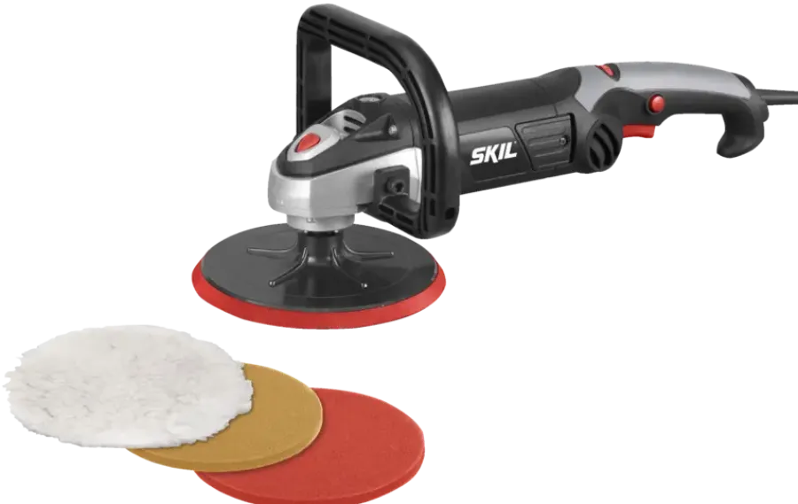 SKIL polijstmachine 1144AA 1200W inclusief 3 polijstschijven 180mm Outlet