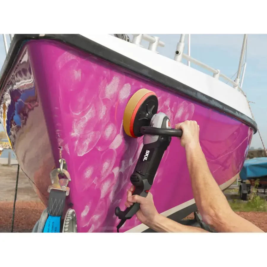 SKIL polijstmachine 1144AA 1200W inclusief 3 polijstschijven 180mm Outlet