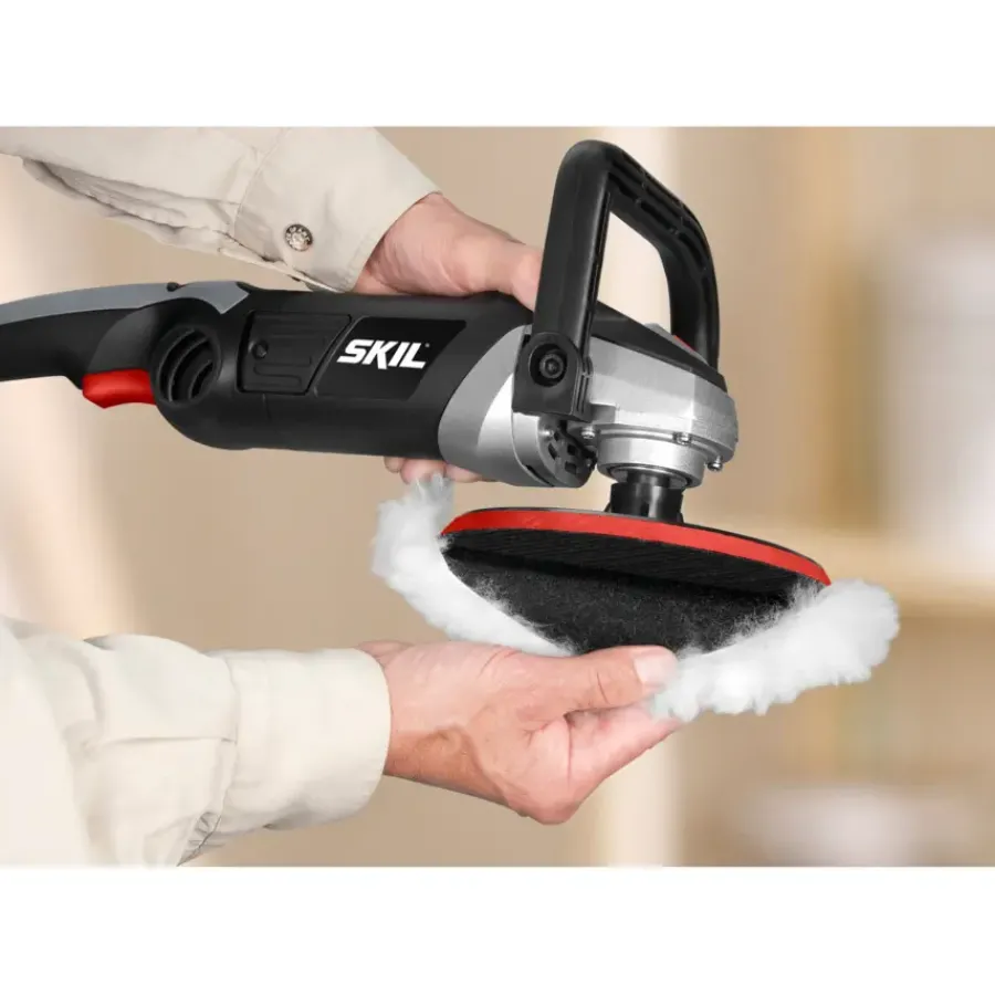 SKIL polijstmachine 1144AA 1200W inclusief 3 polijstschijven 180mm Outlet