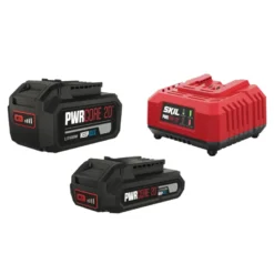 SKIL 20V accu's 2.0 en 4.0Ah + snellader starterset Hot