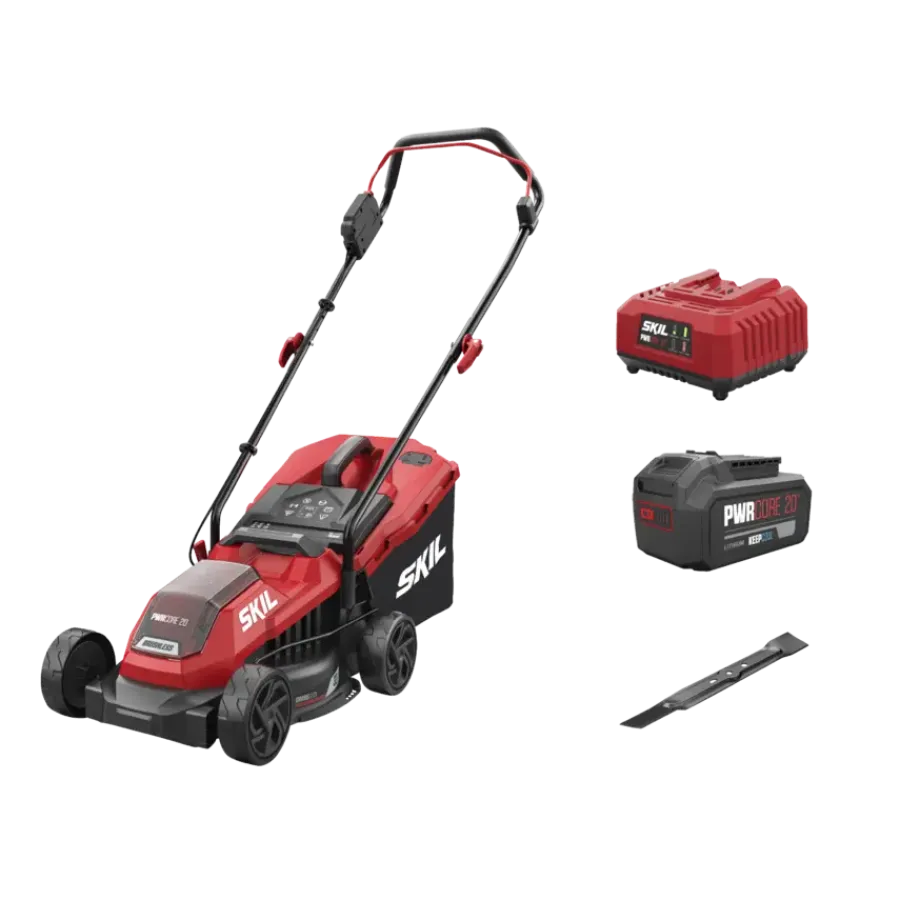 SKIL 20V grasmaaier 0125AA brushless 32cm + 4,0Ah accu + snellader