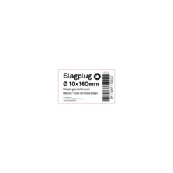 slagplug 10x160mm/ 7x165mm tx 1ST