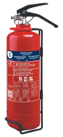 Smartwares Brandblusser BB1 Poeder 1 kg Brandklasse ABC Inclusief Ophangbeugel Hot