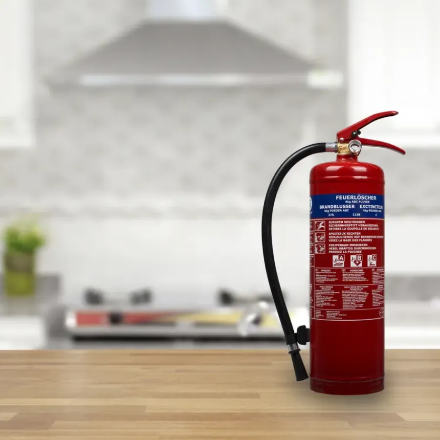 Smartwares Brandblusser BB4 Poeder 4 kg Brandklasse ABC Inclusief ophangbeugel Outlet