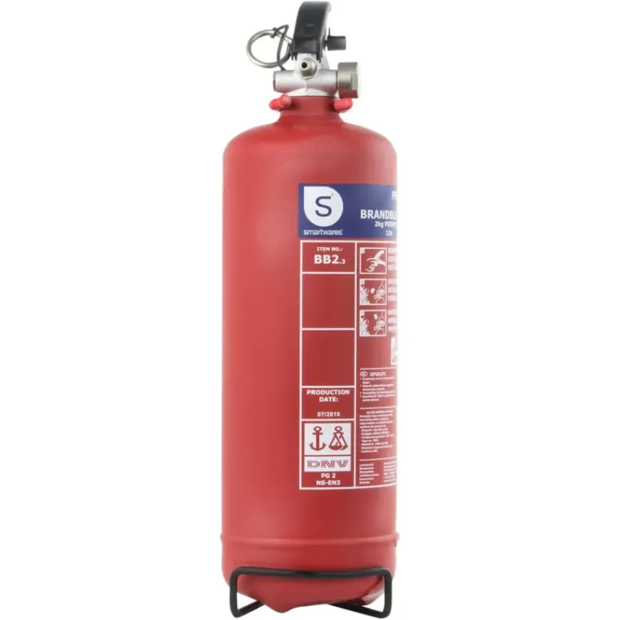 Smartwares Brandblusser BB2 Poeder 2 kg Brandklasse ABC Inclusief Ophangbeugel Sale