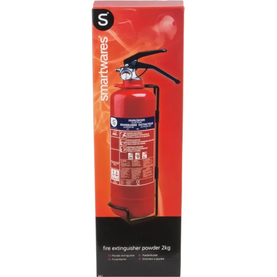 Smartwares Brandblusser BB2 Poeder 2 kg Brandklasse ABC Inclusief Ophangbeugel Sale