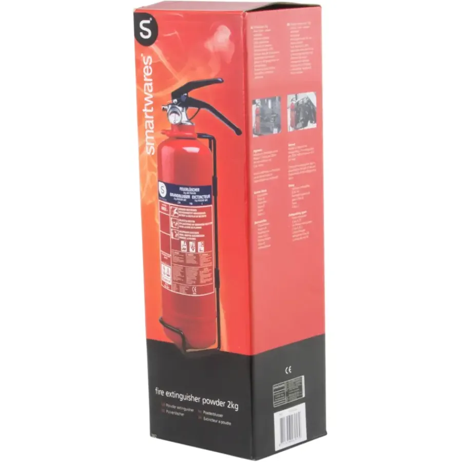 Smartwares Brandblusser BB2 Poeder 2 kg Brandklasse ABC Inclusief Ophangbeugel Sale