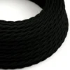 Creative Cables Snoer gedraaid zwart per cm New
